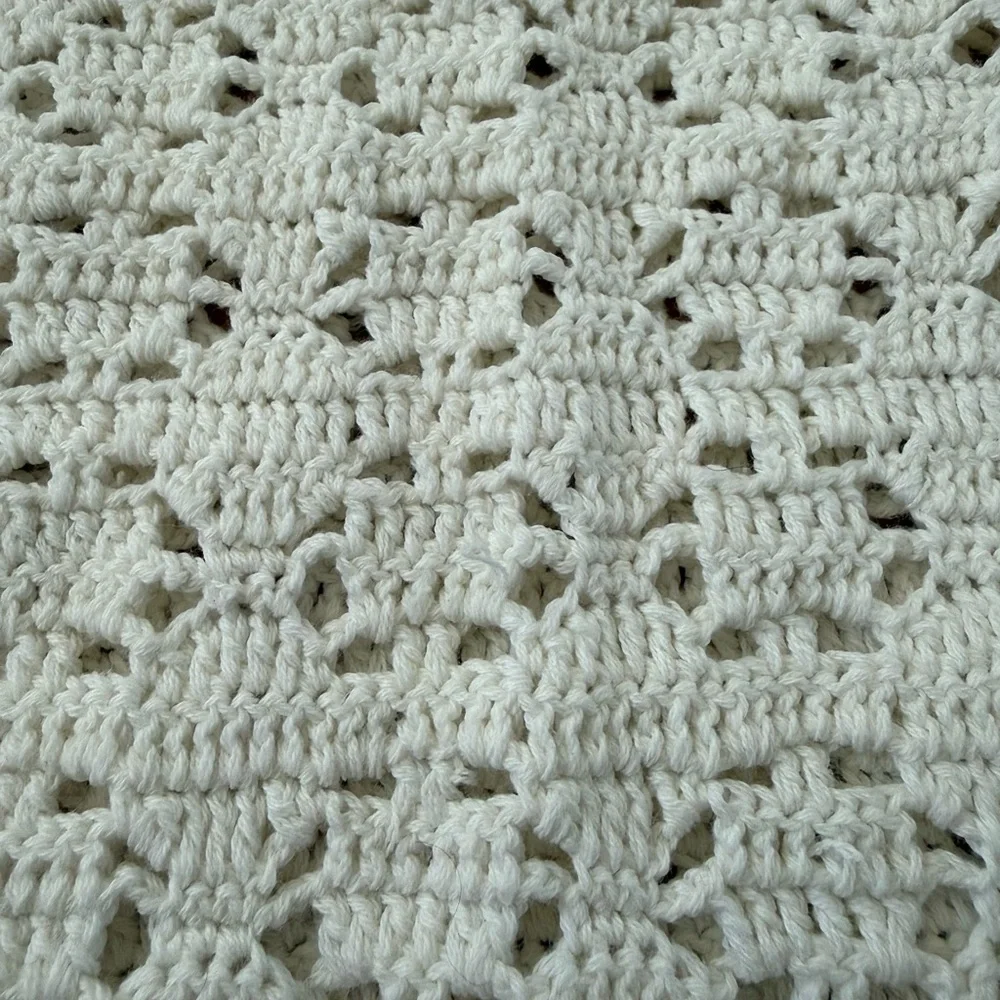 Anthropologie Cream Crochet Mini Dress - Picture 6 of 7